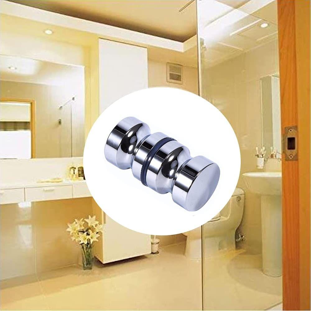 Back-to-Back Stainless Steel Door Knob Puller Solid Smooth Sliding Door Pulls Gate Handle Single-hole Aluminum Alloy