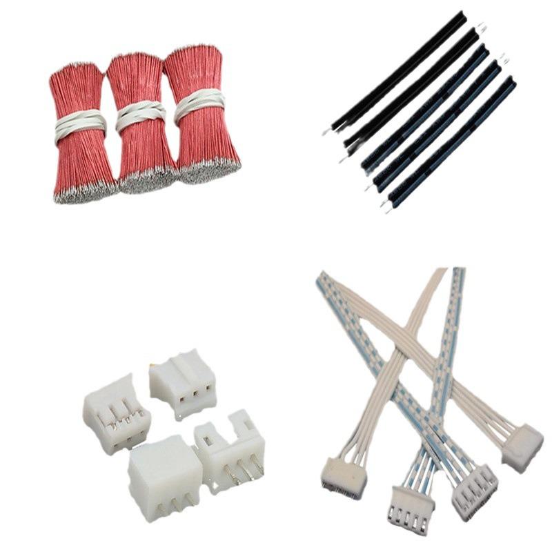 PH2.0/1.25/XH2.54 Silicone Wire Harness - Red/Black Ribbon Cable for Electronic Connections