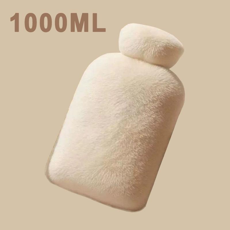 1/2PCS1000ML Soft Hand Warmer Hot Water Bag Bottles Removable Washable Foot Warmer with Cloth Cover Explosion-Proof Girl Winter