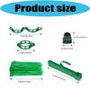 Plant Training Clip and Tie Set with Hook-and-Loop Bands, Plastic and Nylon Securing Pieces for Indoor Pot Care, Balcony Garden Care and Climbing