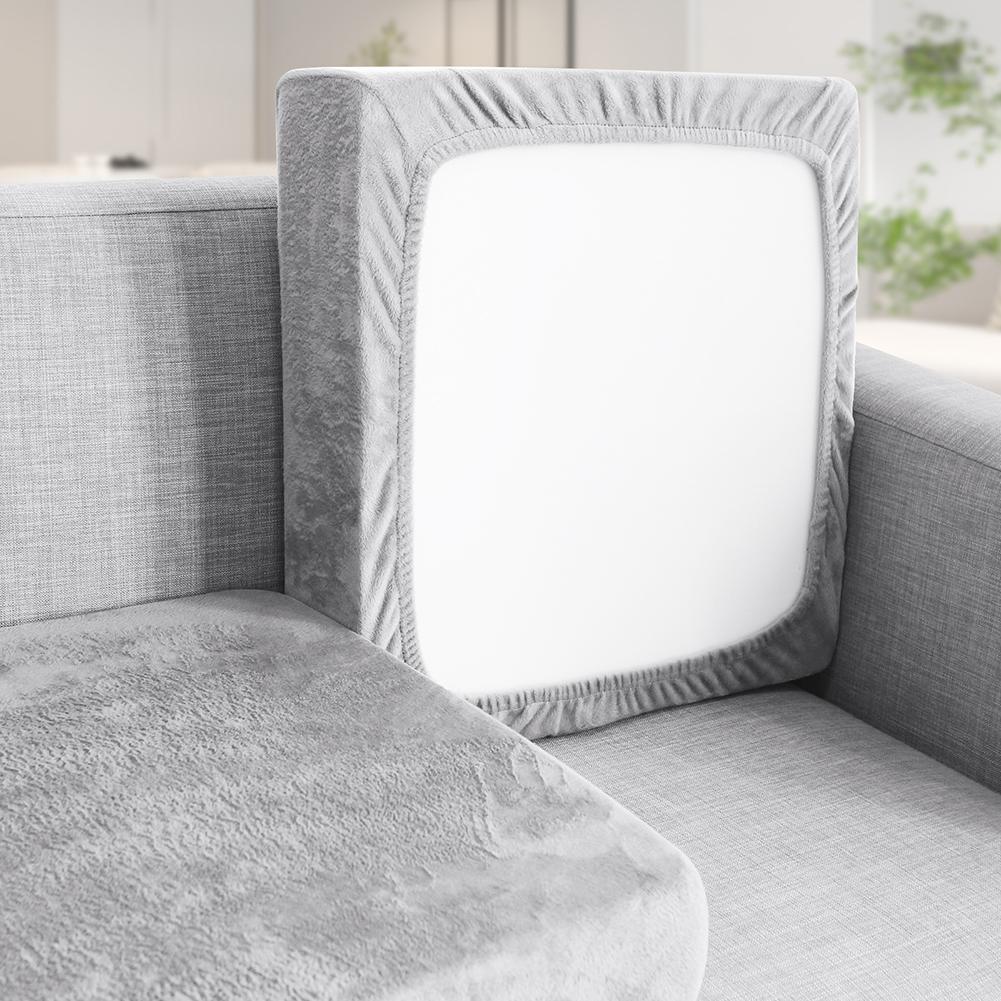Sofa Cushion Covers Stretch Velvet Sofa Seat Cover Universal Non-Slip Elastic Couch Slipcovers Replacement Furniture Protector