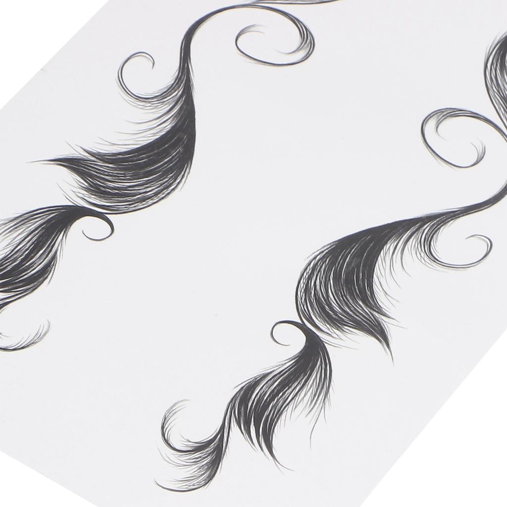 Hair Tattoo Sticker Hair Salon DIY Hairstyling Hair Stickers Fake Hairline Sticker 9pcs/Set