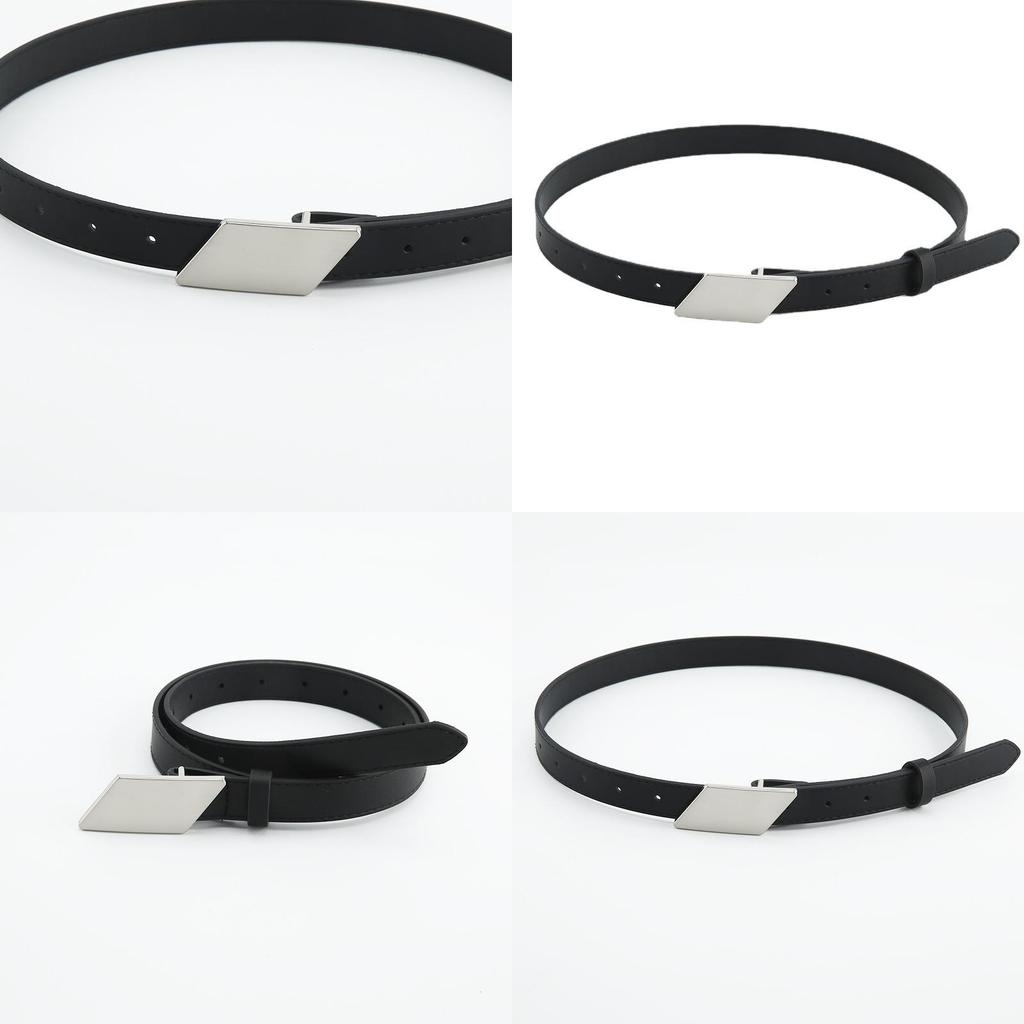 New Arrival Women's Denim Belt Decorative Belt Versatile Casual Belt Smooth Buckle Korean Style Fashion Belt