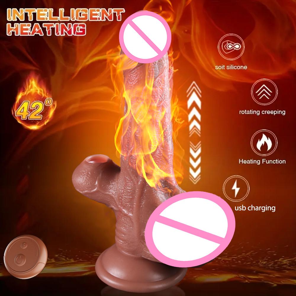 Adult Toys Realistic Dildo Vibrator G Spot Stimulator Vagina Massager Heating Vibrator Remote Control Masturbation Toy for Women