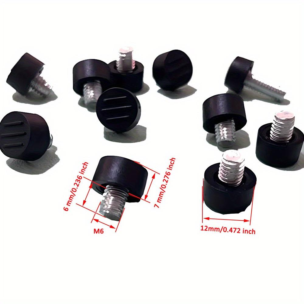 8PCS M6*6mm largeur inférieure pied réglable à trois fils meuble table chaise armoire pied de réglage de la hauteur accessoires de quincaillerie