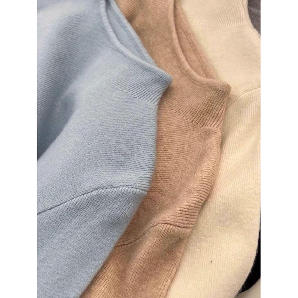 Women's Autumn/Winter Slim Fit Long Sleeve High Neck Knitted Top