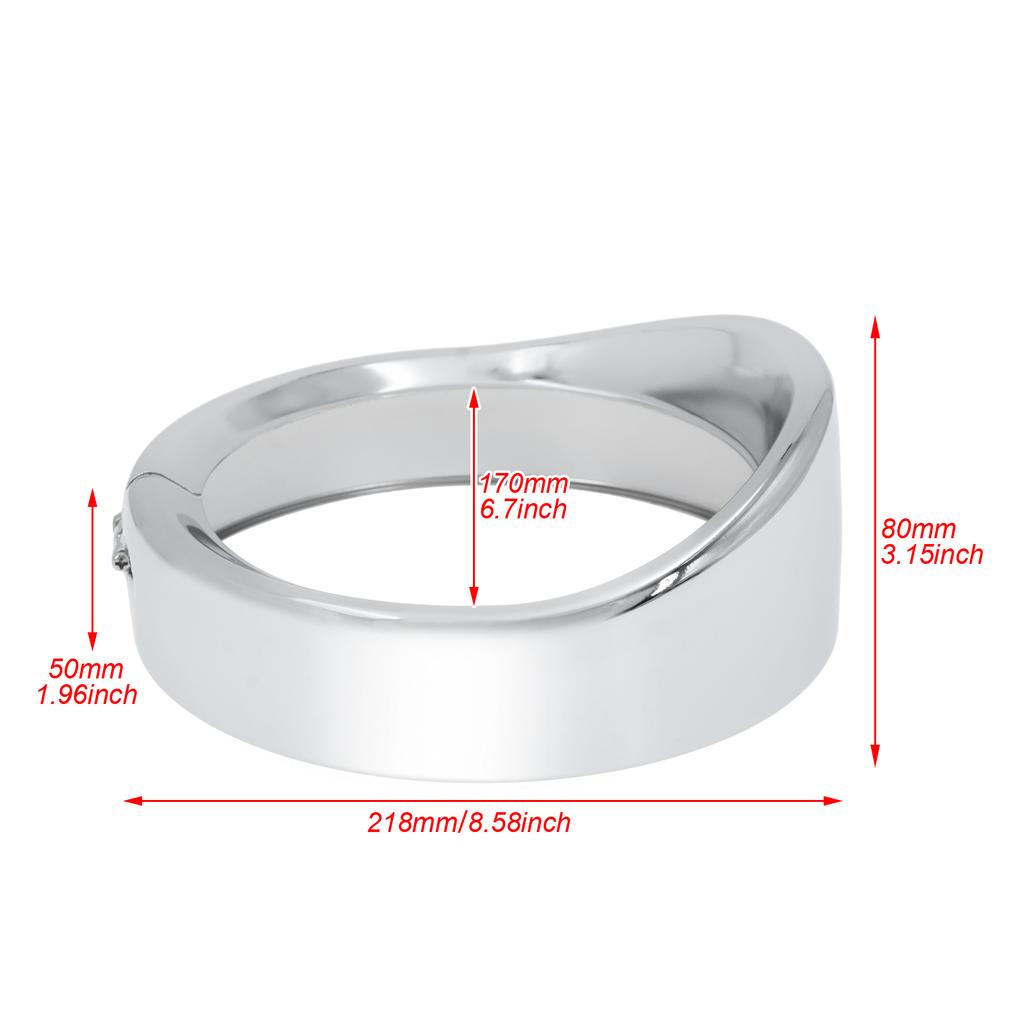 Motorcycle Chrome 7''Headlight Trim Ring+4.5'' Fog Light Cover +Visor Style Turn Signal Trim Ring For Harley Touring FLH Softail