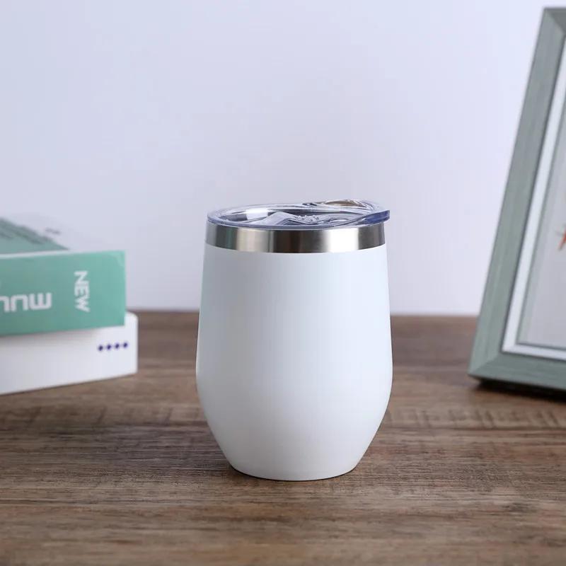 12OZ Edelstahl Eierschalenbecher Kalt- und Heiß-Thermobecher Bierkrüge Weingläser Becher Thermobecher für Kaffee