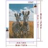 5d DIY Diamond Painting Cross Stitch Animal Zebra Diamond Embroidery Mosaic Full Round Drill Home Decor Arts