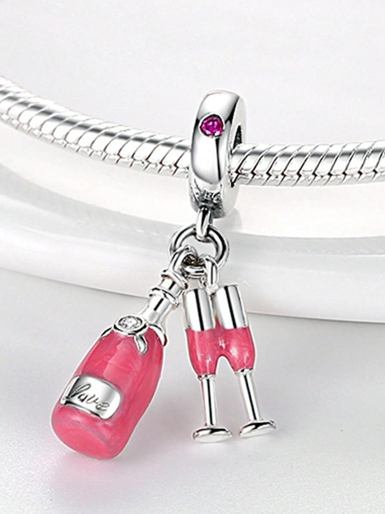 Charms Plata Copper Colors Fruit Dessert Cherry Cake Beads Charm Pendant For Original Bracelet For Women Diy Jewelry Love Gift