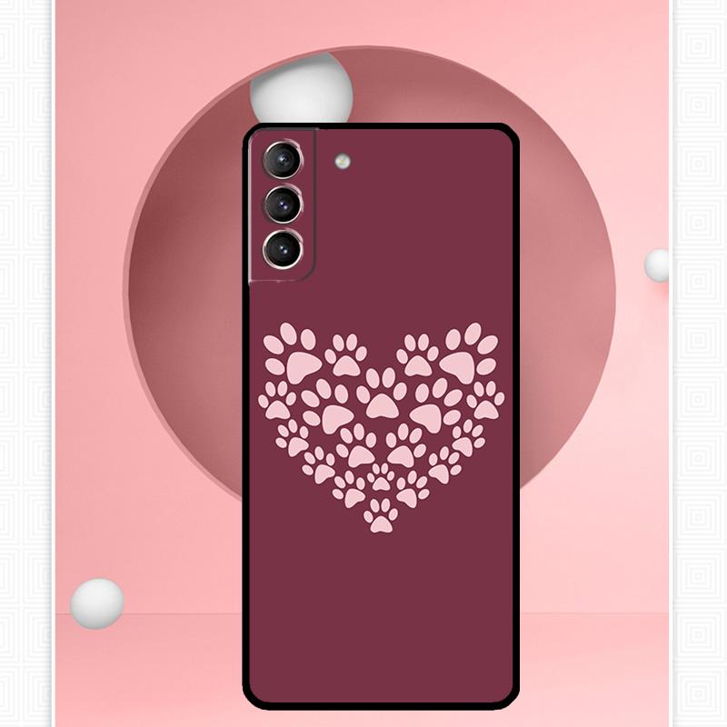 Cat Dog Paws Case For Samsung Galaxy S25 Ultra S21 S22 S23 S24 Ultra S9 S10 S20 Plus S25 FE Cover Funda