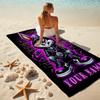 1PC Custom Name Rap Bunny Street Style Beach Towel Highly Absorbent And Sand-Resistant Towel for Swimming, Pool, Yoga, And Travel Lightweight