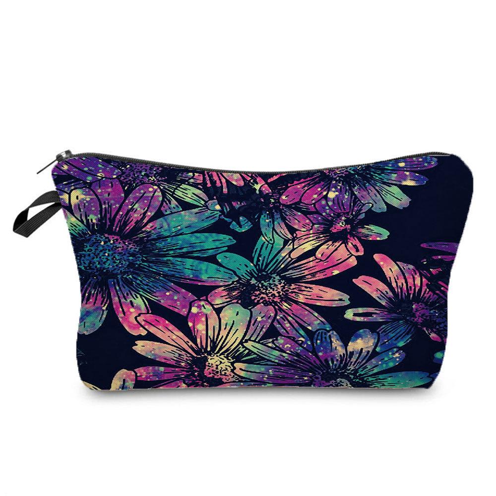 Women Cat Print Cosmetic Bag Toiletries Organize Travel Storage Case 6689