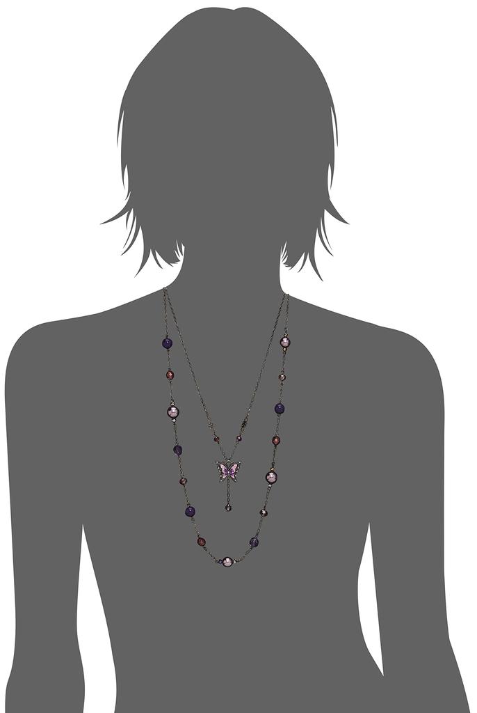 Butterfly Motif Set Necklace SAMN190655XV [Anna Sui] 2-piece