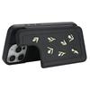 For iPhone 14 Pro Case Embroidered Tulips PU Leather Card Holder Back Cover with Shoulder Strap/Wrist Strap