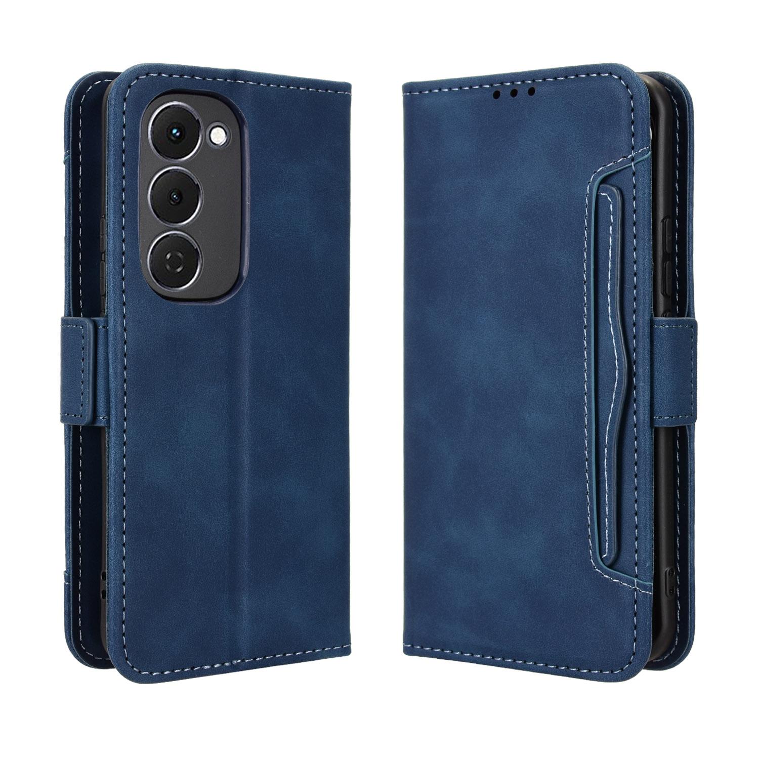 

For TECNO Spark 40 Pro+ 4G Leather Case Phone Wallet Cover with Multiple Card Slots C