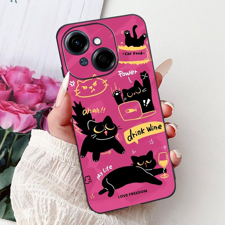 

For Tecno Spark Go 1 Fashion Cool Pattern Phone Case For Tecno Spark Go 2025 Go1 Black Silicone Soft Cases Tecno Spark Go 1