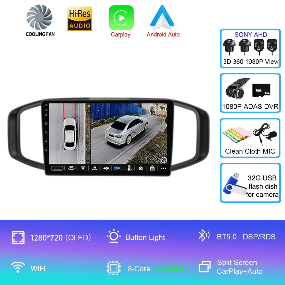 For Morris Garages MG3 2017 2018 2019 QLED 4G Wifi DSP Android 14 Car Radio Multimedia Video Player GPS Navigation Carplay