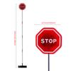 LED Flashing Stop Sign for Garage Parking Stop Sign with Bright Red LEDs and Adjustable Rod