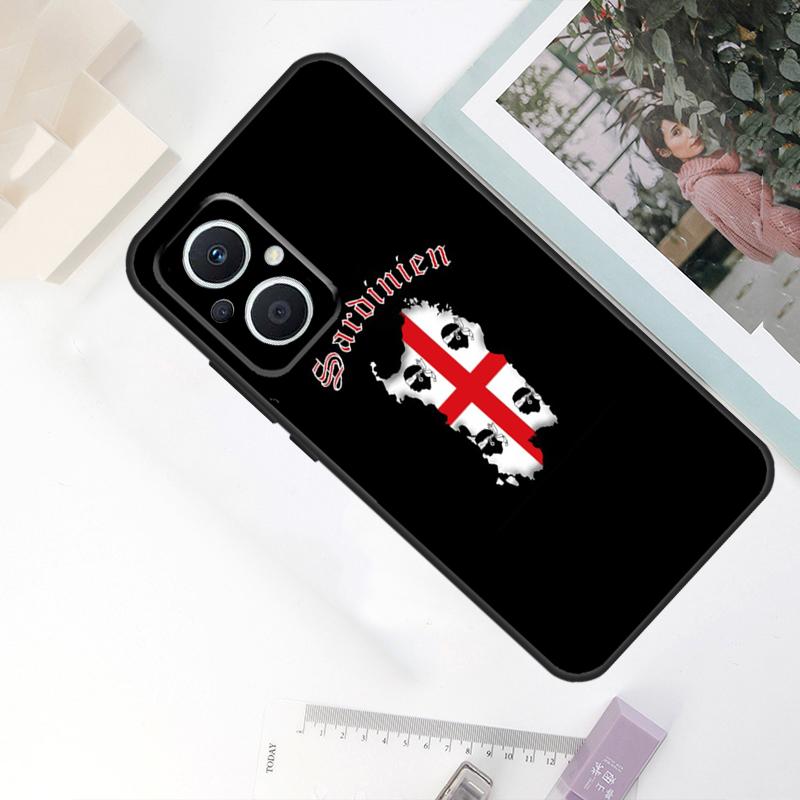 Flag of Sardinia Case For OPPO Reno 8 7 6 5 4 Lite 10 Pro 11F 4Z 5Z 8T OPPO Find X2 X3 X5 Lite X6 Pro Cover