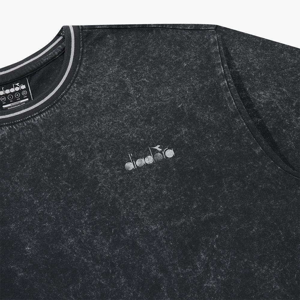 Diadora Washed Graphic Short Sleeve T-Shirt Dark Grey