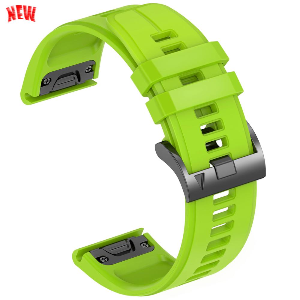 22mm 26mm Silicone QuickFit Sports Strap For Garmin Epix PRO Instinct 3 Quatix/DELTA/TACTIX/Fenix 6XPro 7 E 8pro 5XPlus Bracelet
