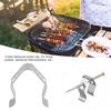 3Pcs Kitchen BBQ Grill Accessory Stainless Steel 3 Holes Barbecue Probe Fixing Clip Holders