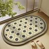 American Luxury Retro Diatomaceous Mud Mat Moisture-wicking Quick Dry Non-slip Mat Bathroom Bath Area Door Dirty Foot Pad