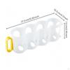 4Compartment Drink Holder Cylindrical Slots Beverage Storage Box Refrigerator Organizer Translucent