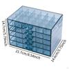 Schmuckorganizer Nail Art Aufbewahrungsbox 120 Fächer Fach Displaykoffer für Glitzer Ringe