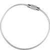 304 Stainless Steel 15cm Wire Rope Keychain Carabiner Connector
