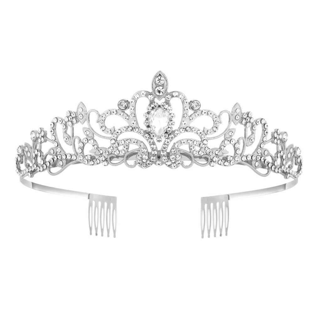 European And American Wedding Bride Crown Headgear Crystal Birthday Hair Accessories Wedding Studio Queen Hair Accessories Crown Headband