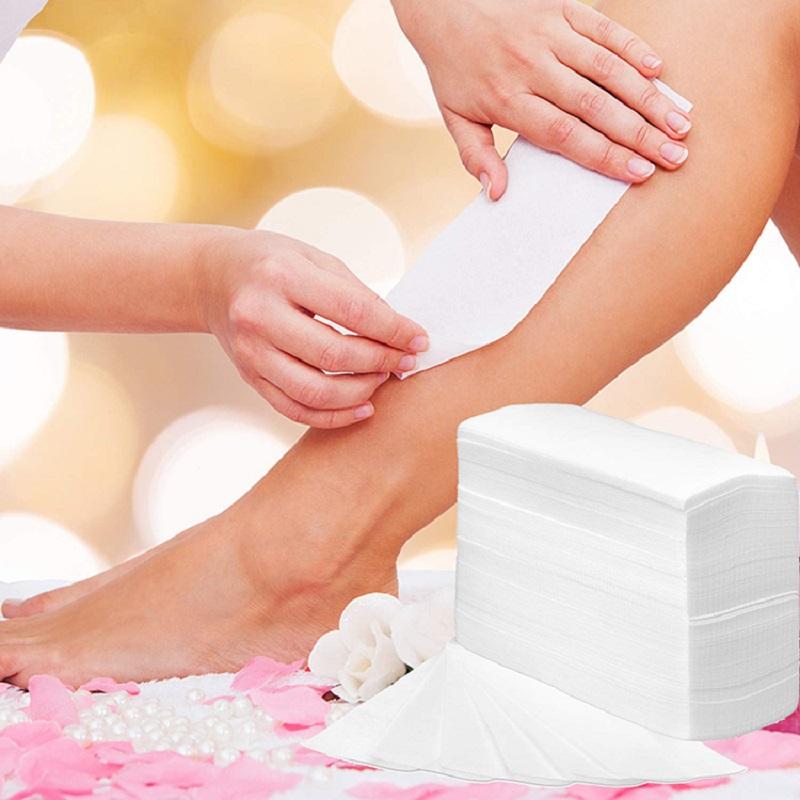 100 Pcs Hair Removal Wax Paper For Women & Men Nonwoven Wax Strip Paper Roll High Quality Body Leg Arm Lip Hair Removal Epilator