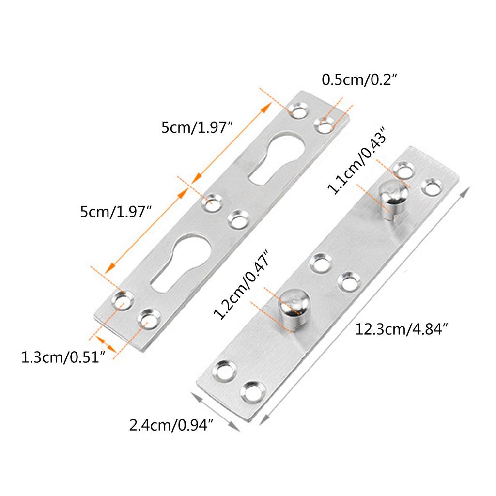 Heavy Duty Bed Frame Rail Fasteners Invisible Bed Hanging Buckle Stainless Steel Furniture Bed Hinge Connector Hardware