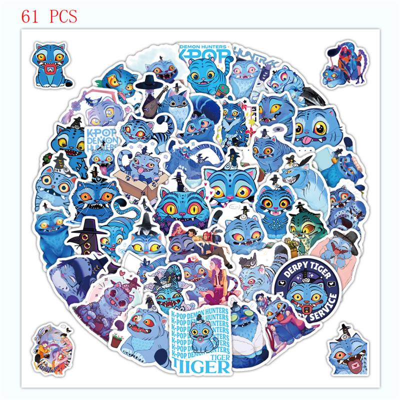 Cartoon Cute Anime Kpop Demon Hunters Graffiti Stickers Water Cup Mobile Waterproof Decor Stickers Diy Stickers Christmas Gifts