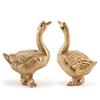 12 Pcs Poultry Animal Figures Simulation Model Golden Figurine Statue Chicken DuckGoose Cattle Educational Toys