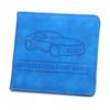 Porta-Documentos de Registro de Veículo, Carteira de Motorista e Cartão de Seguro Couro PU Organizador de Documentos Automotivos para Porta-Luvas do Carro