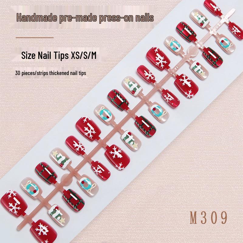 

Handmade High-End Snowflake Nail Tips for Spring, Summer, and Christmas Holidays