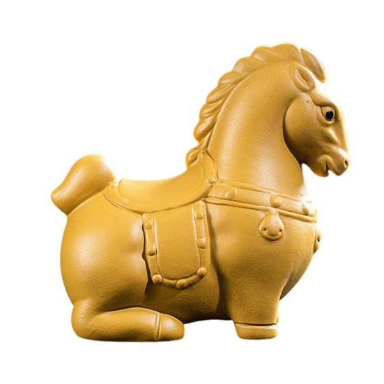 Horse Tea Pet Purple Clay Chinese Style Ornaments Vivid Image Pony Zen Decoration Desktop Tea Gadget