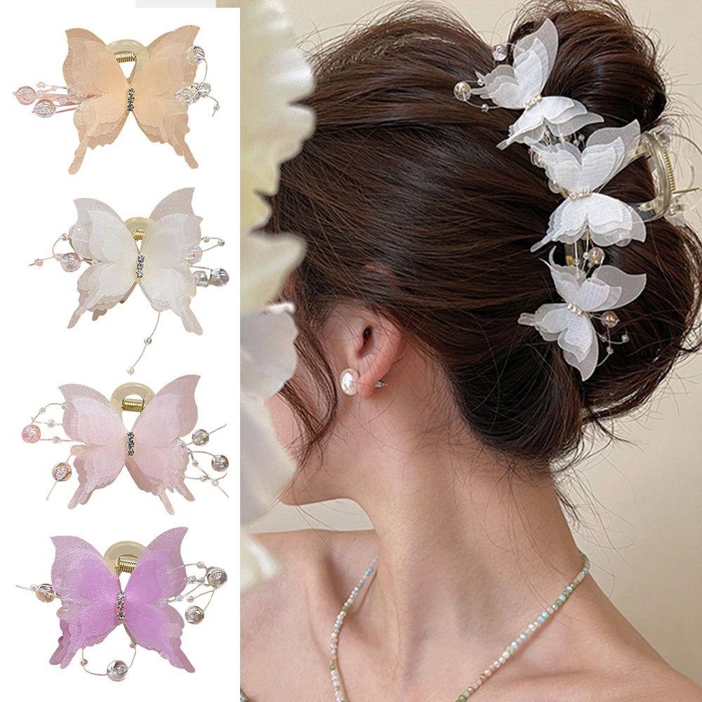Headwear Shark Clip Hair Accessories Butterfly Hairgrips Hairpins Crab Hair Clips Autumn Winter