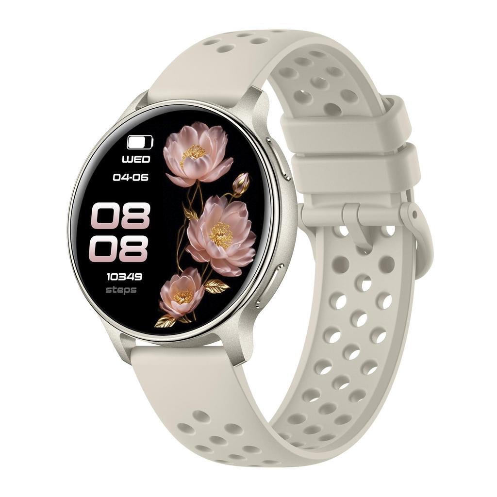 Bluetooth Smartwatch with AMOLED 1.32-inch display, LED flashlight, compass, and outdoor features