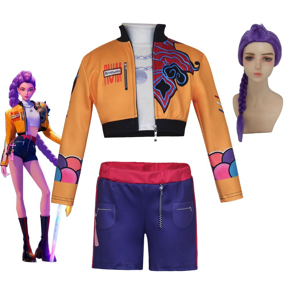 2025 Kpop Kostium Cosplay Łowcy Demonów Rumi Zoey Mira Cosplay Styl Dziewczęcy Ubrania na Występ Sceniczny Halloween