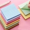 1-Piece Ruled Sticky Note Cube – Compact Design with 100 Sheets for Quick Notes, Indexing, and Bookmarking