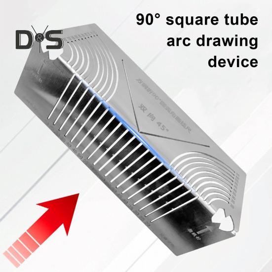 Angle Arc Marking Tool Rustproof Corrosion Resistant Reusable Adjustable Linear Arc Dual-Purpose Scriber Multi-Purpose Metal Marking Tool