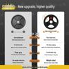Zhongsui 5cm Three-Hole Rubber Coated Cast Iron Barbell Plates