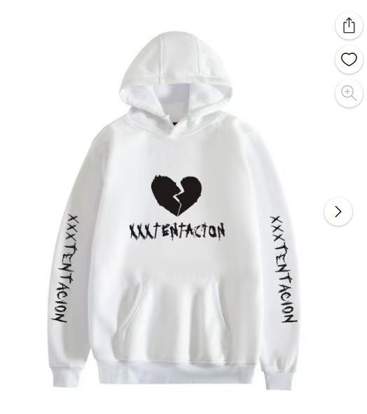 Trendy Rapper Fashion Fleece Hooded Long Sleeve Sweater Warm Jacket