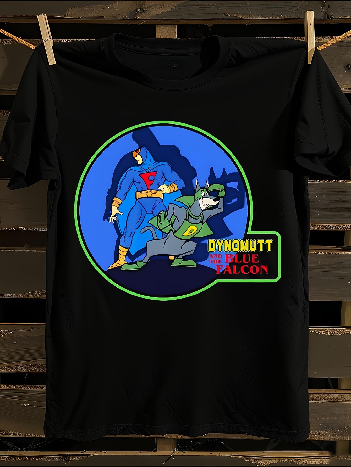 Hanna Barbera Dynomutt Blue Falcon Vintage Cartoon T-shirt L