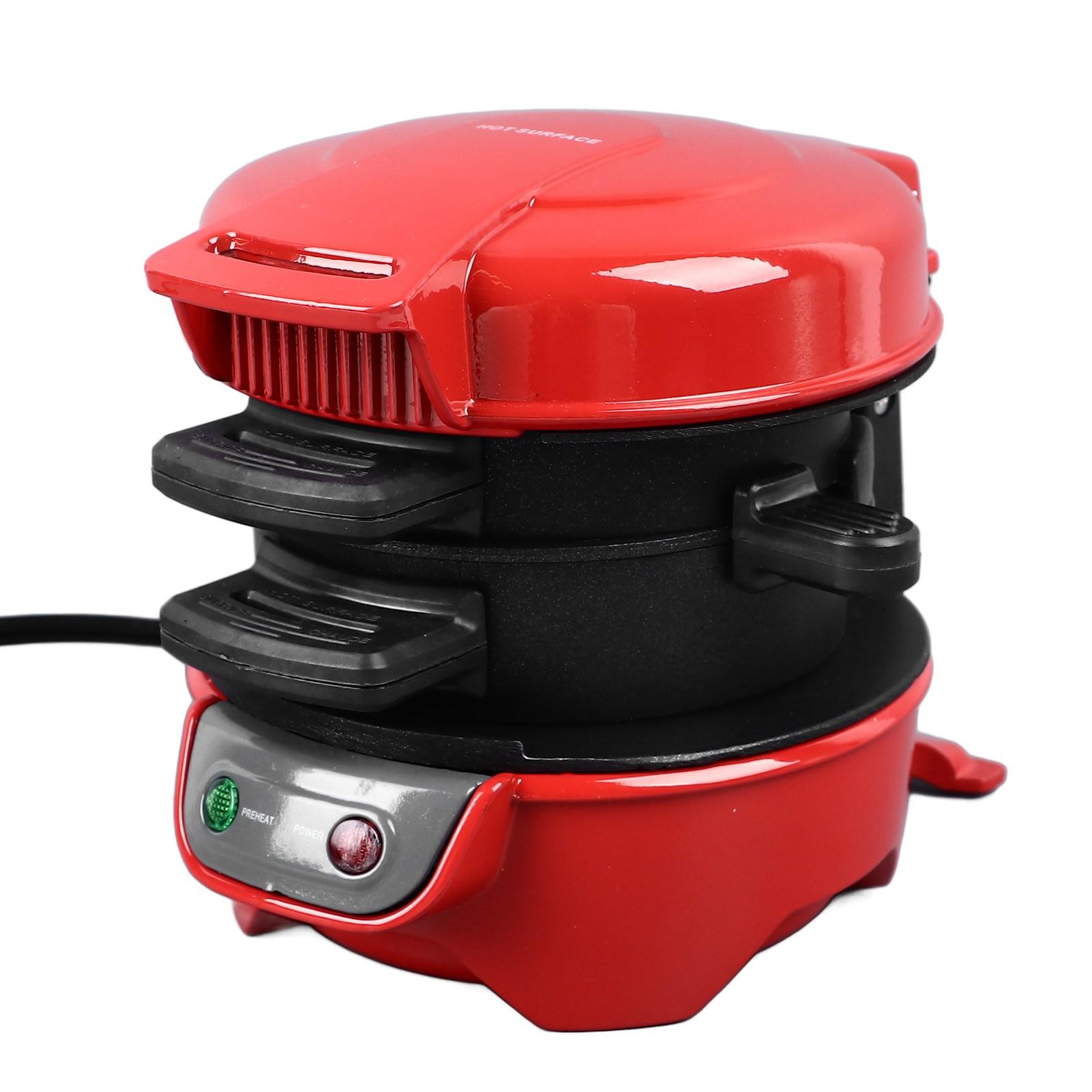 

600 Вт электрическая сэндвичница с яйцеваркой алюминиевая антипригарная машина для приготовления завтрака с вилкой США/ЕС 110 В/220 В us красный