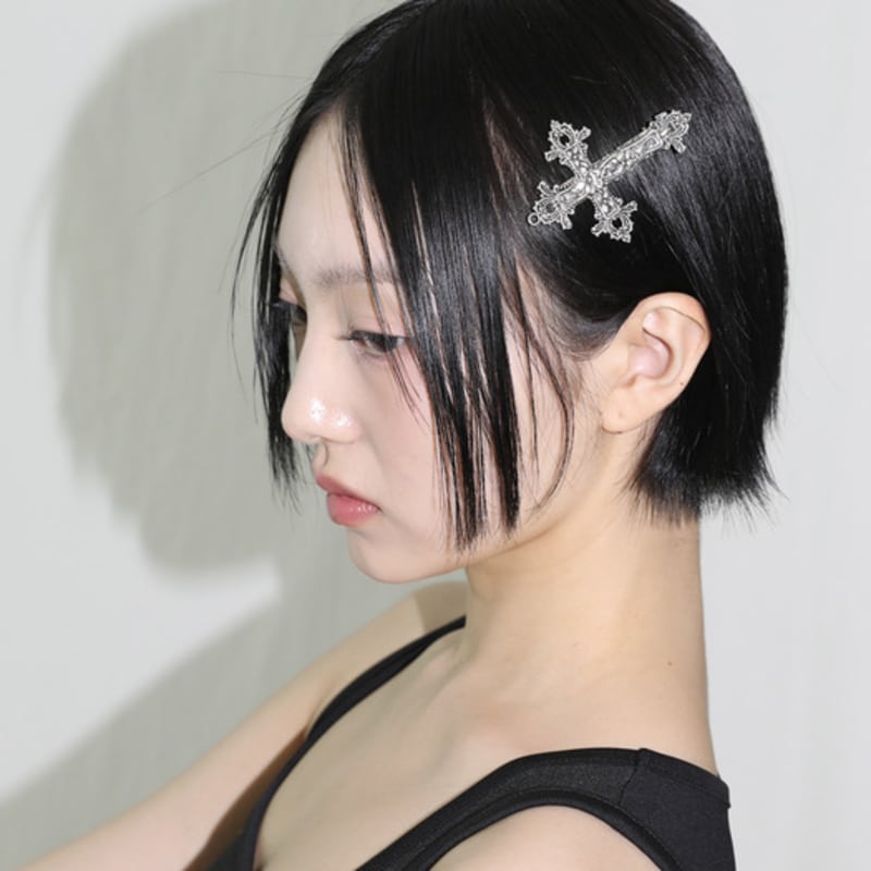 

CLUT STUDIO Готическая заколка для волос с крестом B side