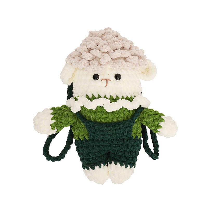 Cotton Plush Cartoon Sheep Phone Crossbody Bag With Soft Fabric For Girls And Casual Outings